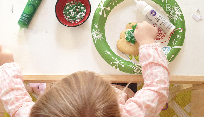 Toddler Baking and Decorating Cookies