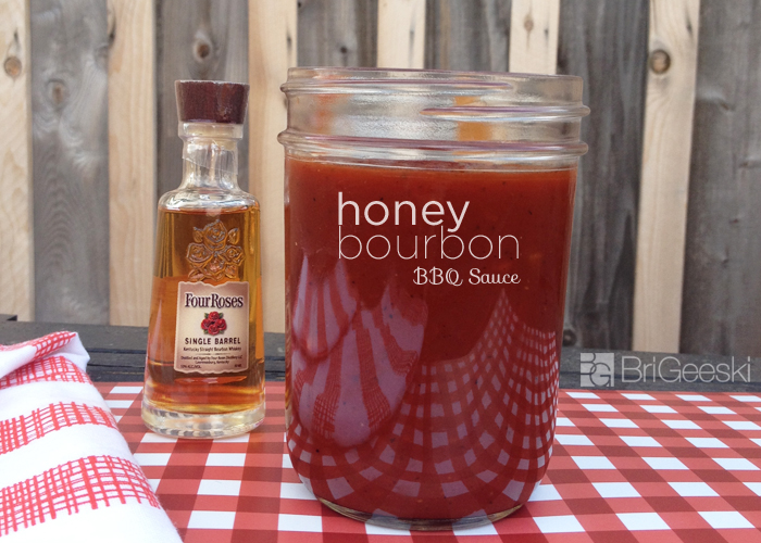 Honey Bourbon BBQ Sauce #NationalBBQMonth