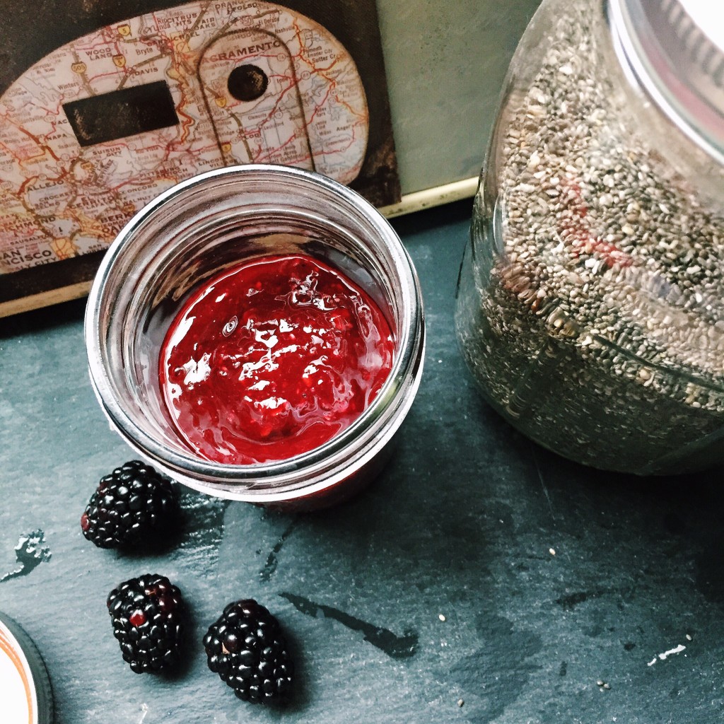 how to make blackberry chia seed jam
