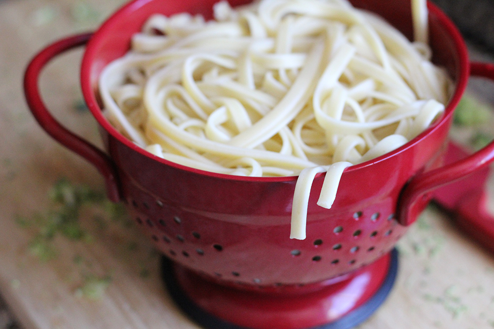 Fettuccini noodles