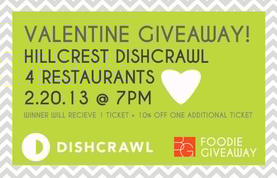 Valentine Giveaway – Hillcrest Dishcrawl Valentine Giveaway - Hillcrest Dishcrawl