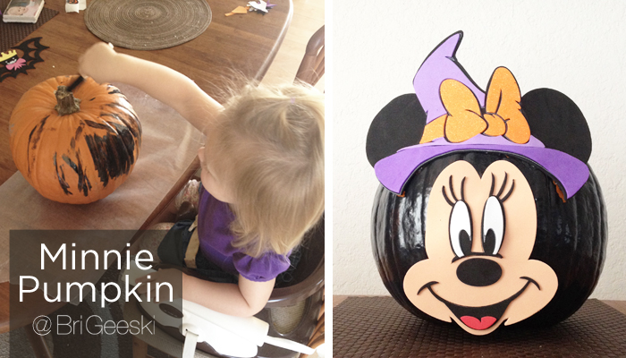 Minnie Mouse Pumpkin Decorating BriGeeski