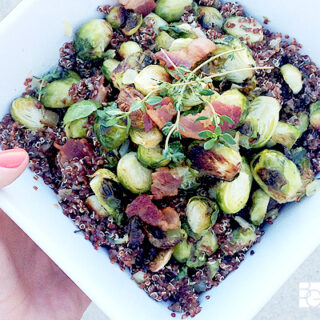 Bacon and Brussels Quinoa