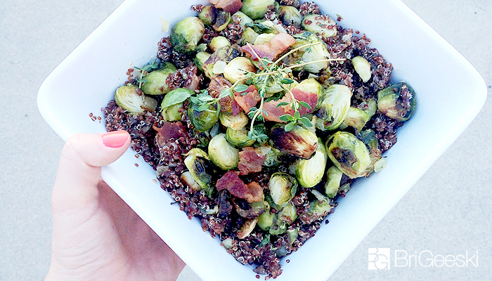Bacon and Brussels Quinoa