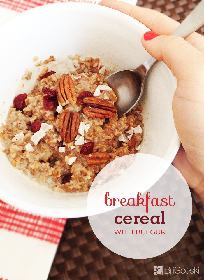 Cranberry Coconut Breakfast Cereal Recipe with Bulgur