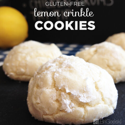 Gluten Free Lemon Crinkle Cookies