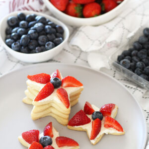 Star Spangled Cookies strawberry blueberry cookies