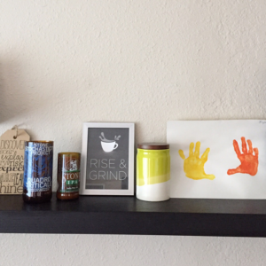 Decorating with Bottles & Wood color