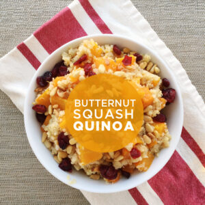 Butternut Squash Quinoa with Shallot Vinaigrette butternut squash quinoa