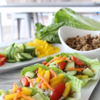 Turkey & Veggie Lettuce Cups
