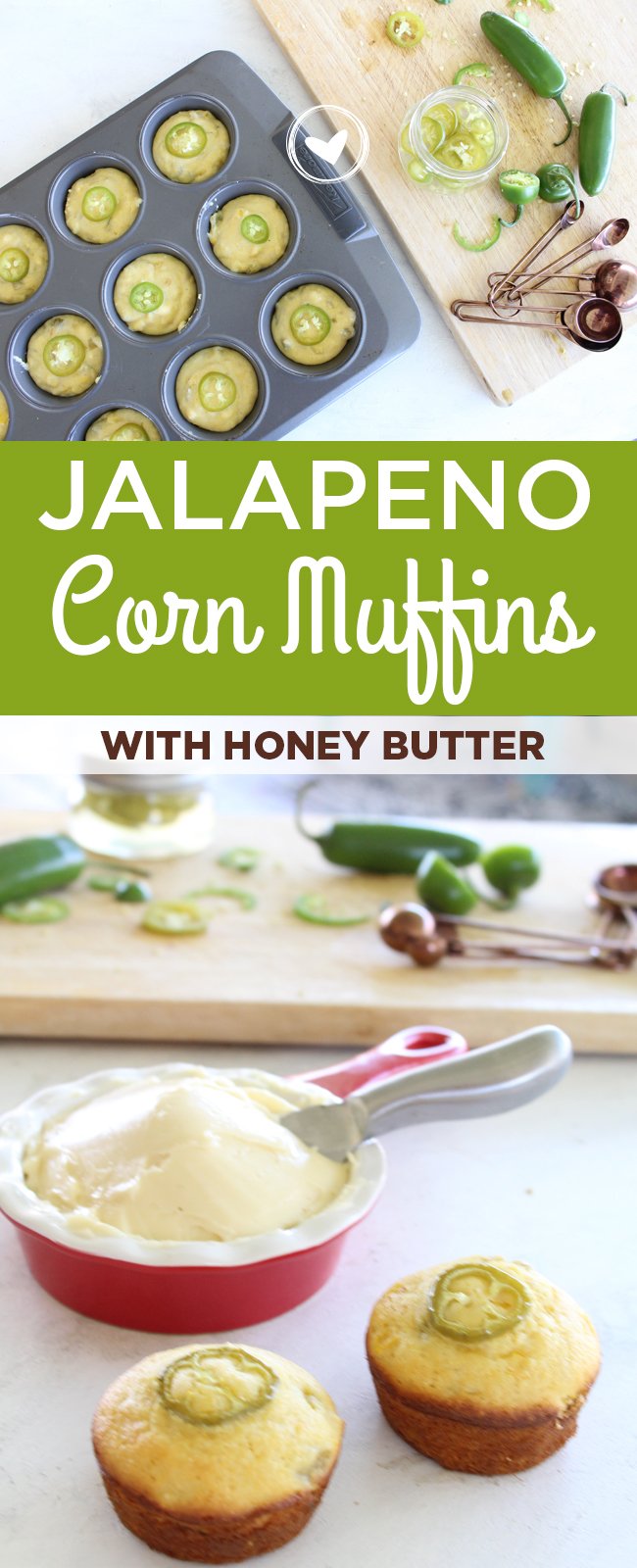Jalapeno Corn Muffins with Whipped Honey Butter