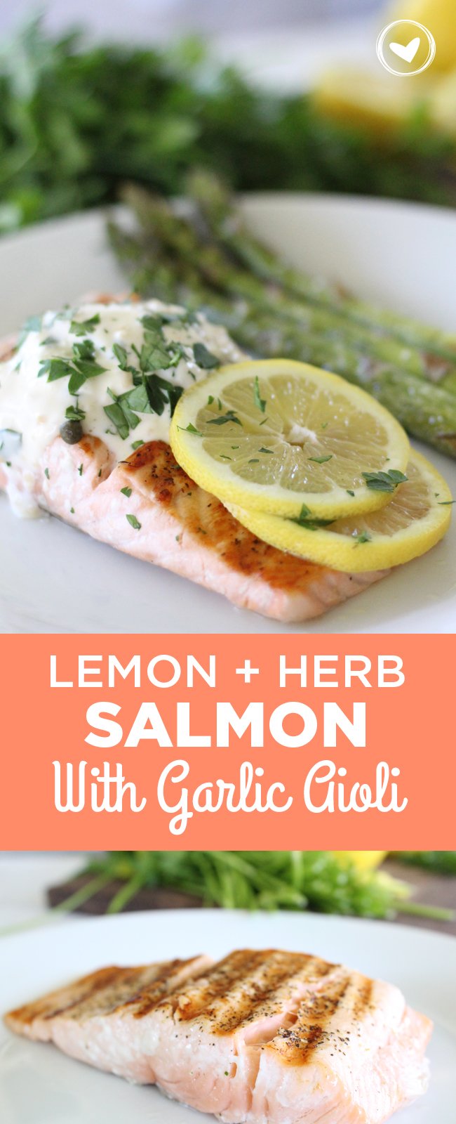 Lemon and Herb Salmon with Garlic Aioli