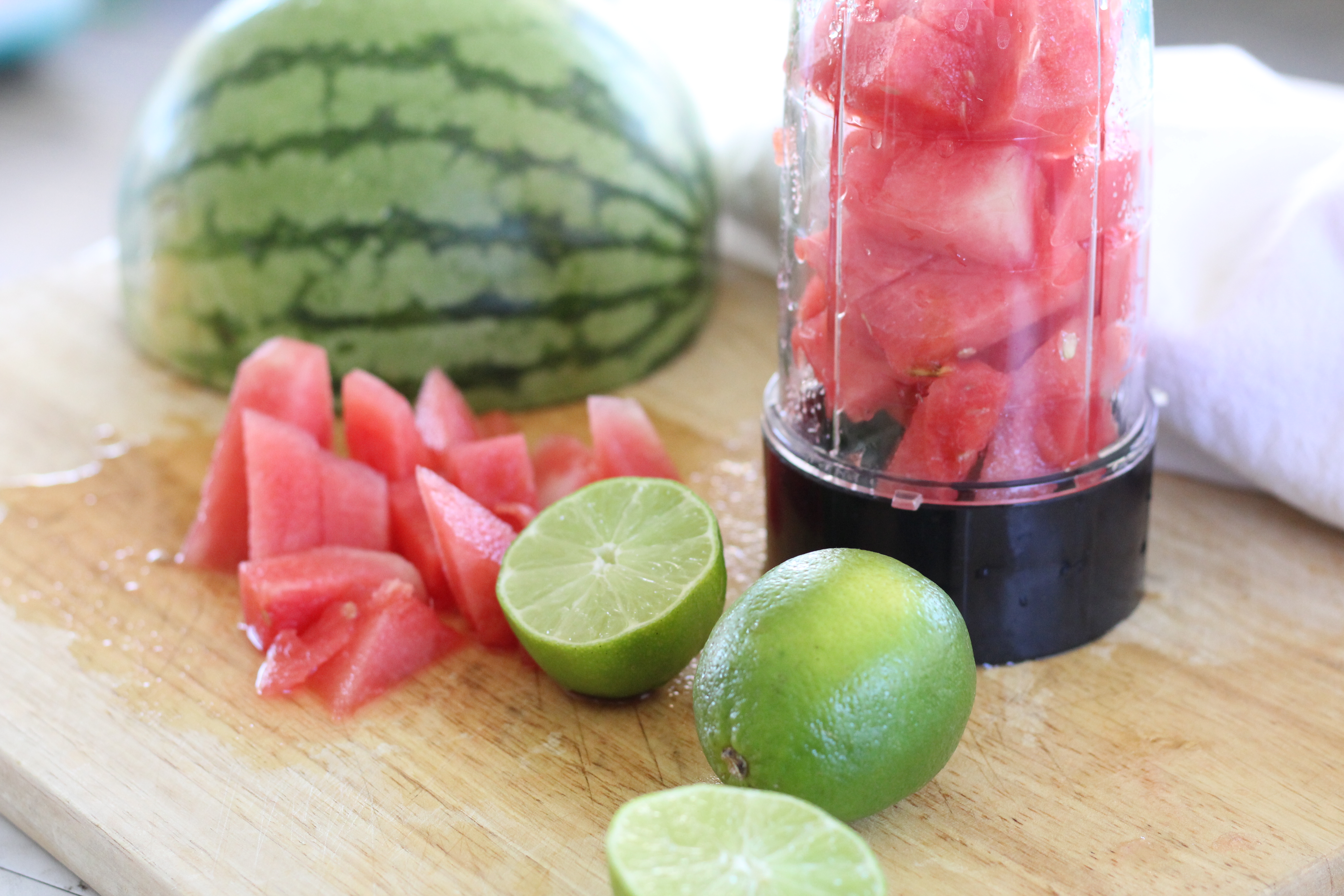watermelon and lime