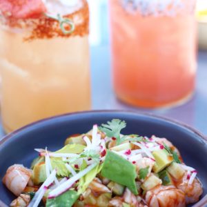Mariscos Shrimp & Crab Cocktail // Blanco Tacos Shrimp & Crab Cocktail San Diego