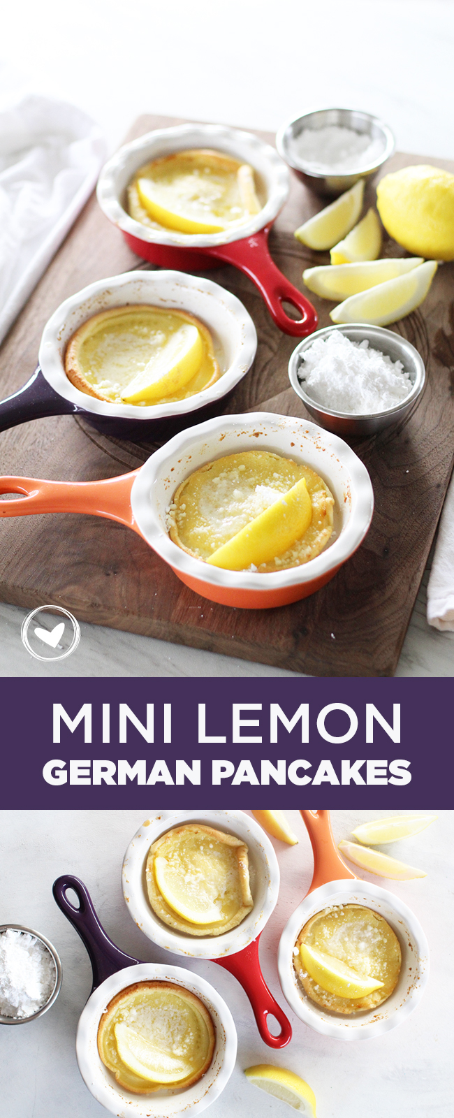 Mini lemon german pancakes