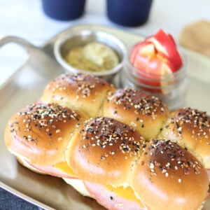 Everything Ham And Cheese Sliders Everything ham and cheese sliders