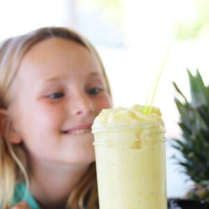 Making Pineapple Whip pineapple whip kids