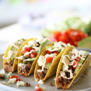 Hard Shell Ground Beef Tacos taco night