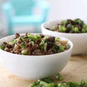 Easy Mongolian Beef Top Mongolian Beef with Green Onions and Everything Bagel Seasoning