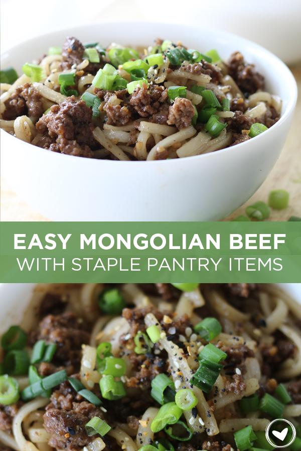 Easy Mongolian Beef Recipe with Staple Pantry Items