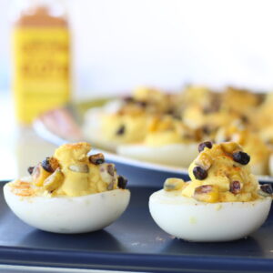 Elote Deviled Eggs Deviled Eggs With Elote Seasoning