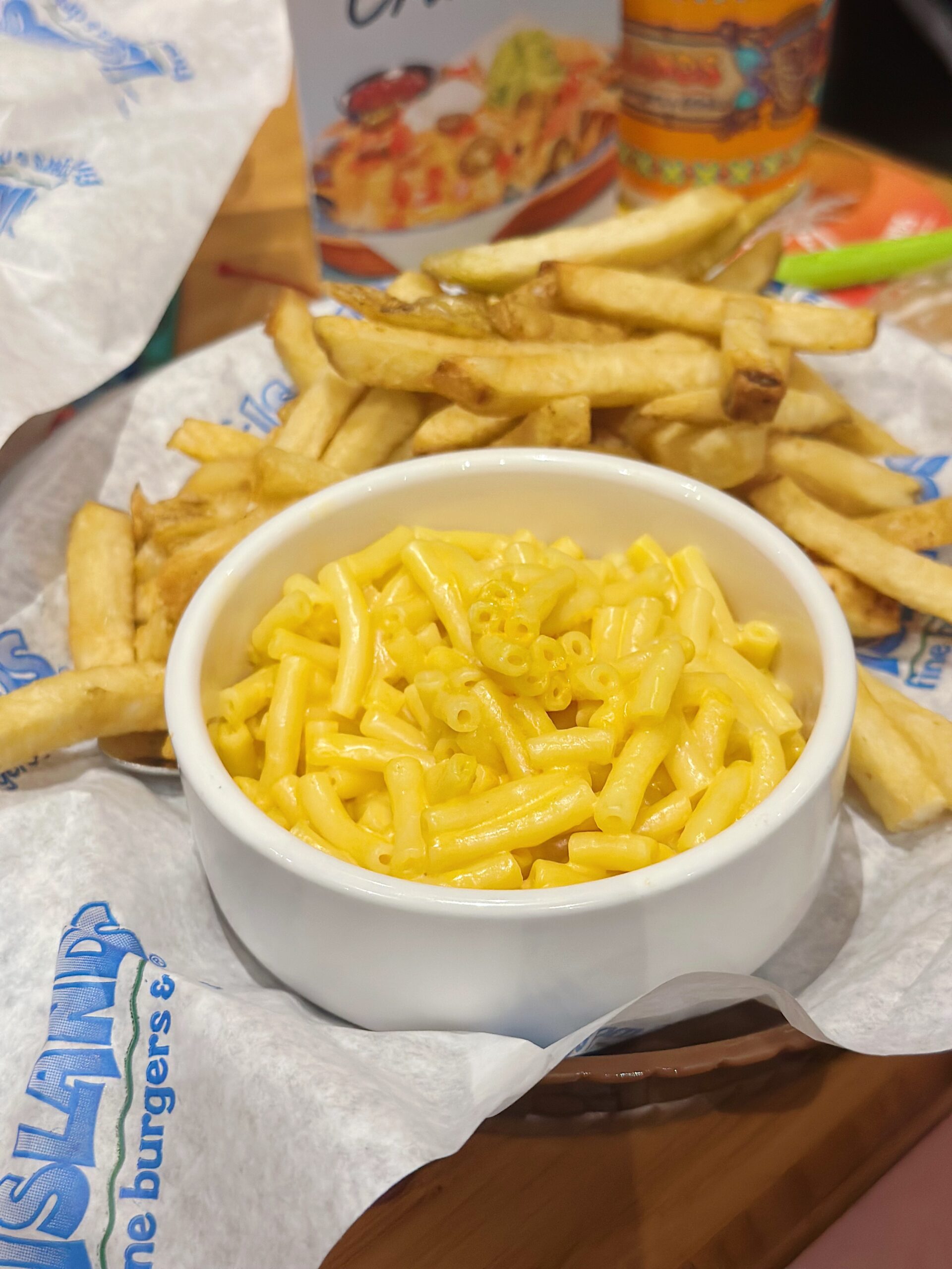 Islands Mac N Cheese on the Kids Menu