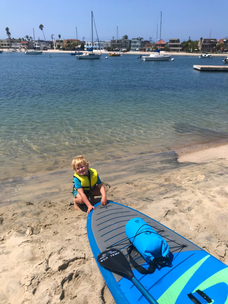 renting a paddleboard