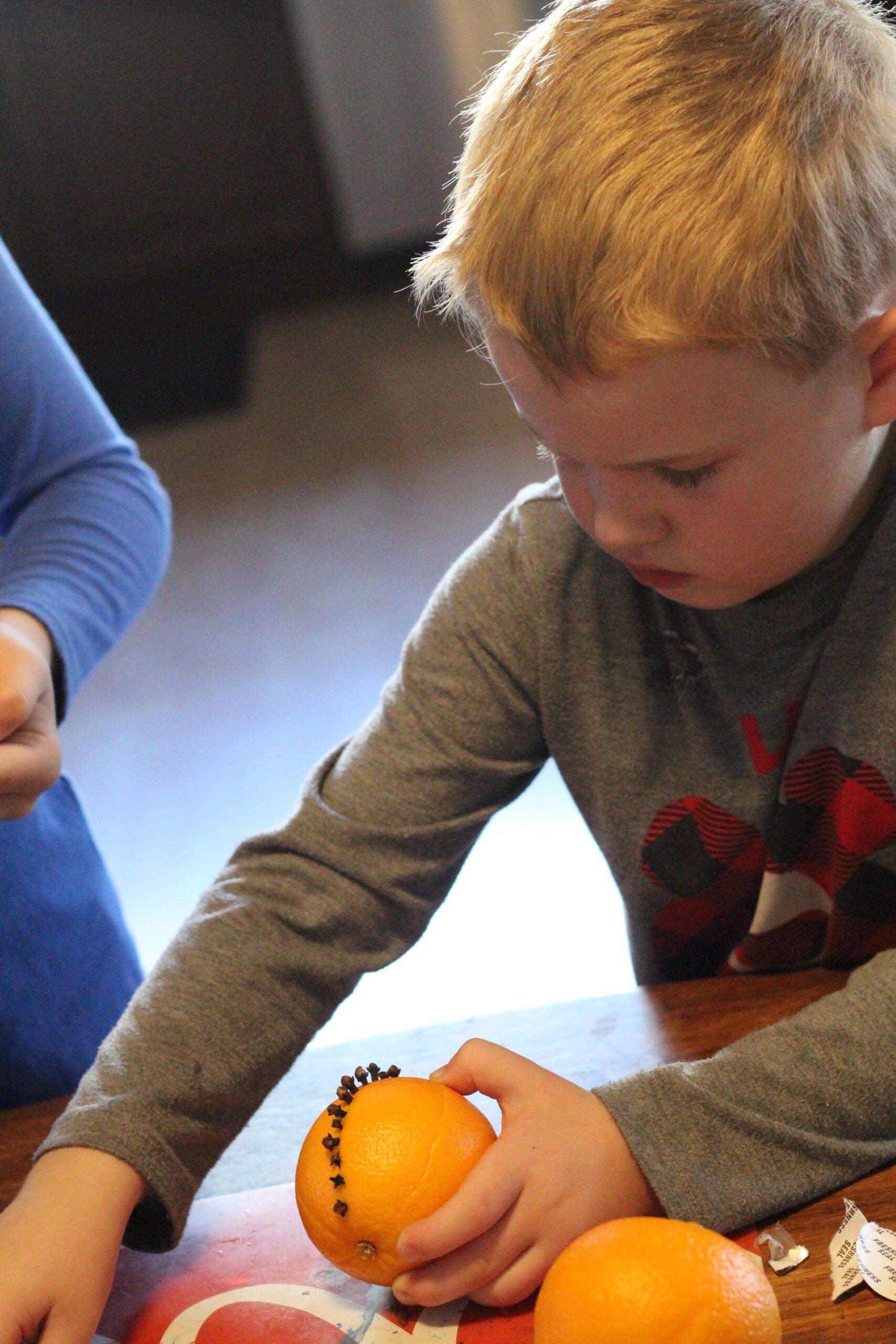 Clove Oranges with the Kids