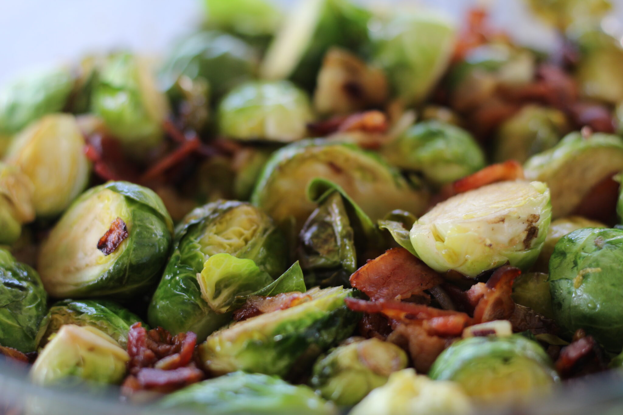 Brussel Sprouts, Balsamic Bacon BriGeeski