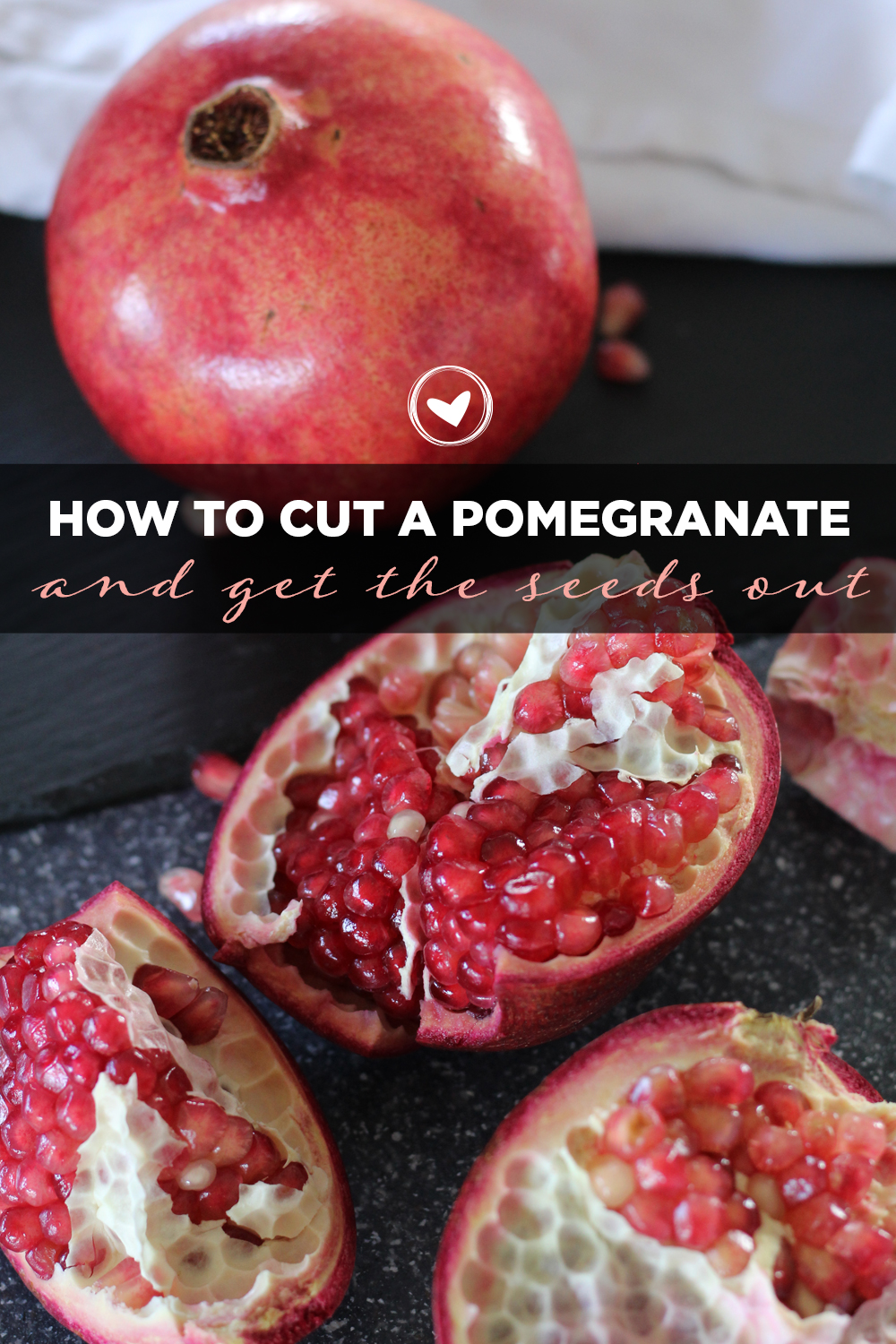 How to Cut a Pomegranate and Get the Seeds Out