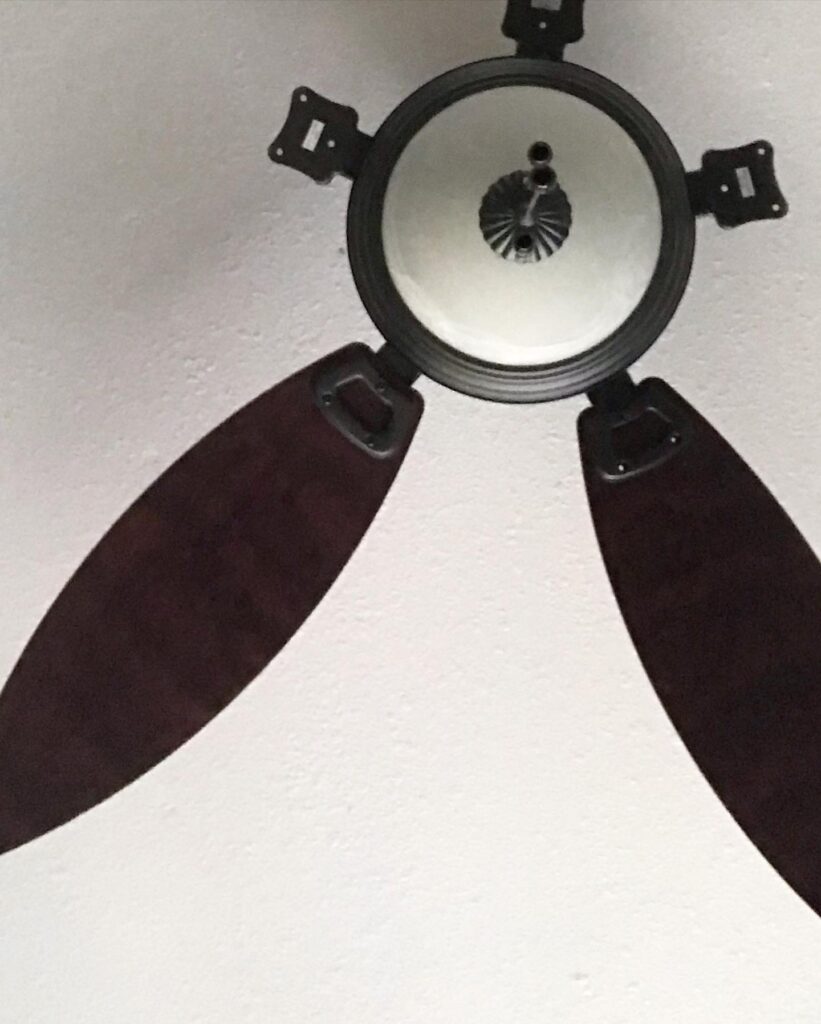 Painting a Ceiling Fan With Wave Designs - BriGeeski