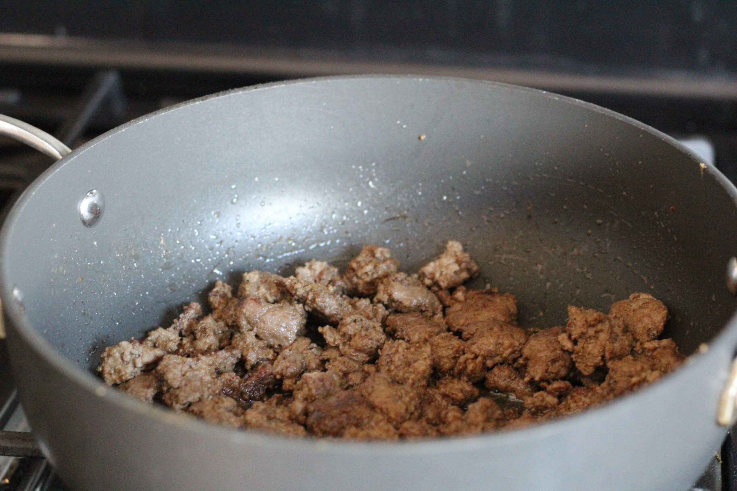 Cook the ground lamb