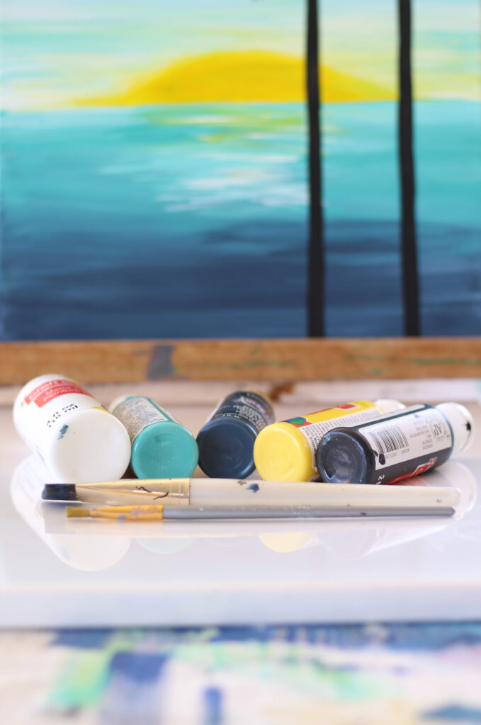 Paint Supplies for Zoom Paint Party