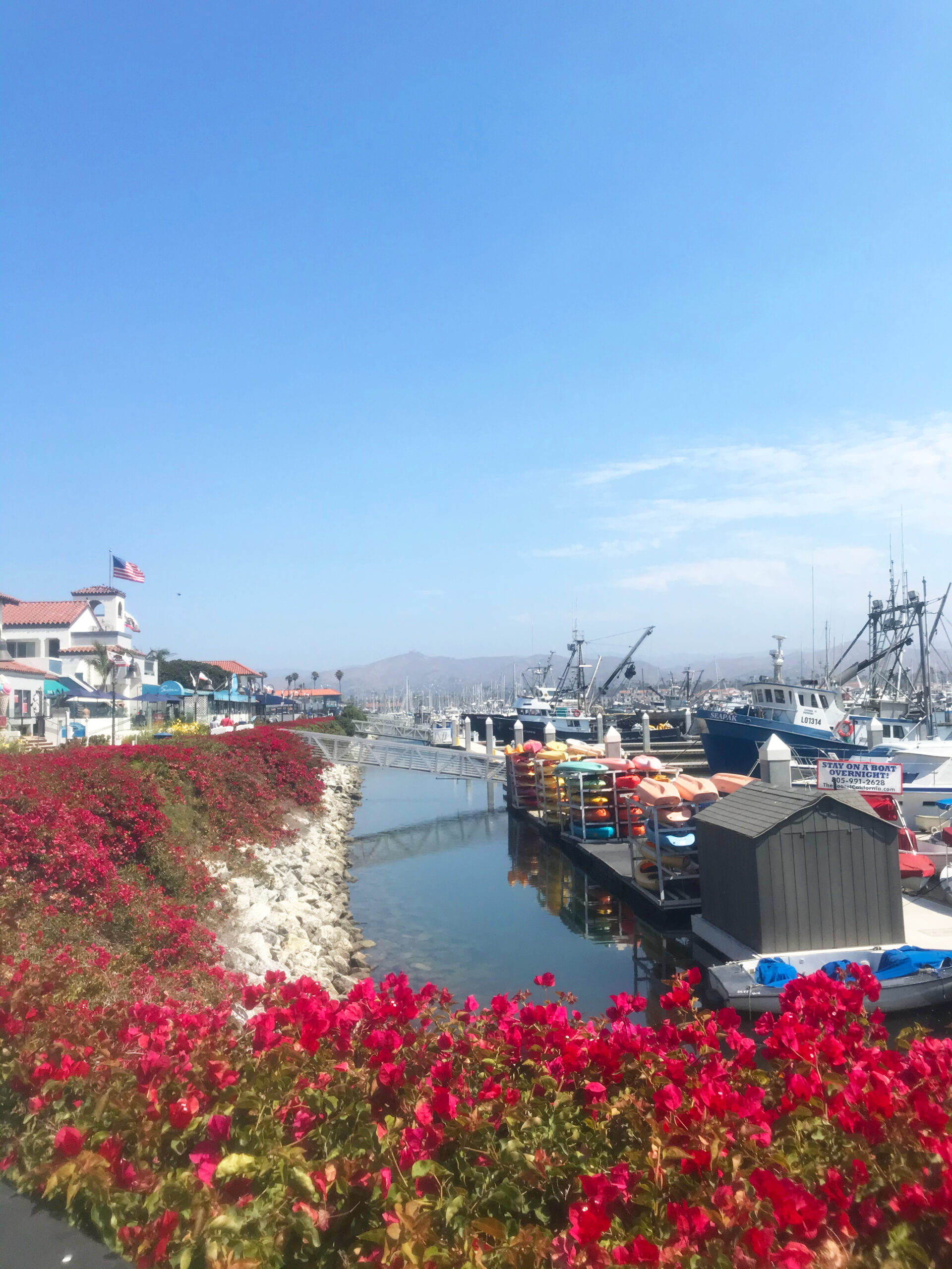 Shops and Harbor in Ventura