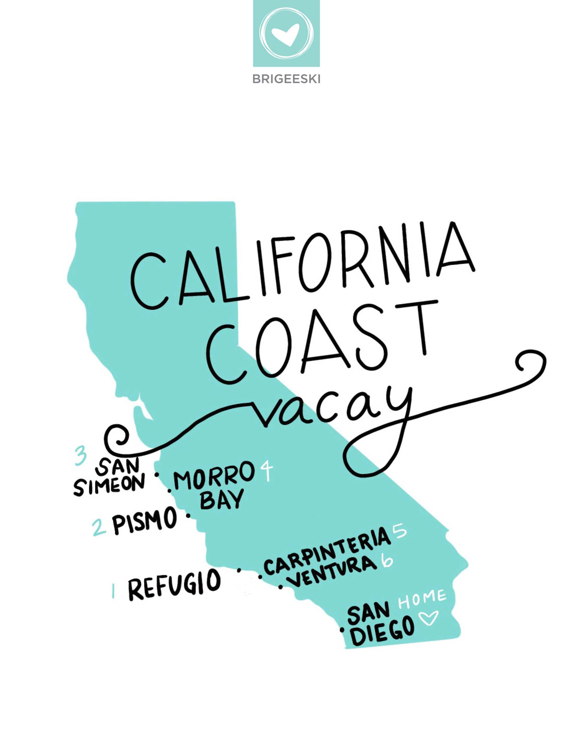 California Coast Vacay