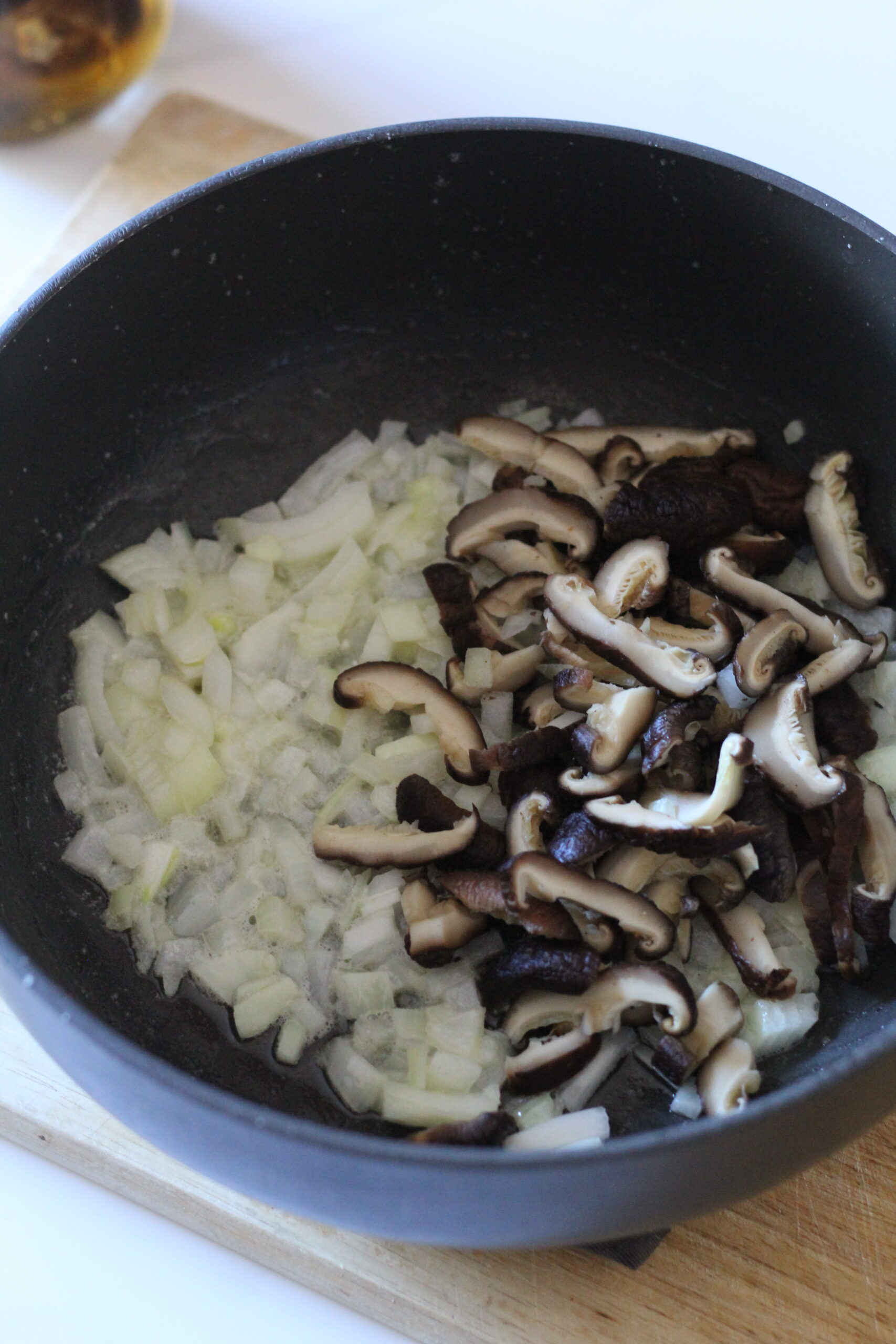 Saute Onions and Mushrooms