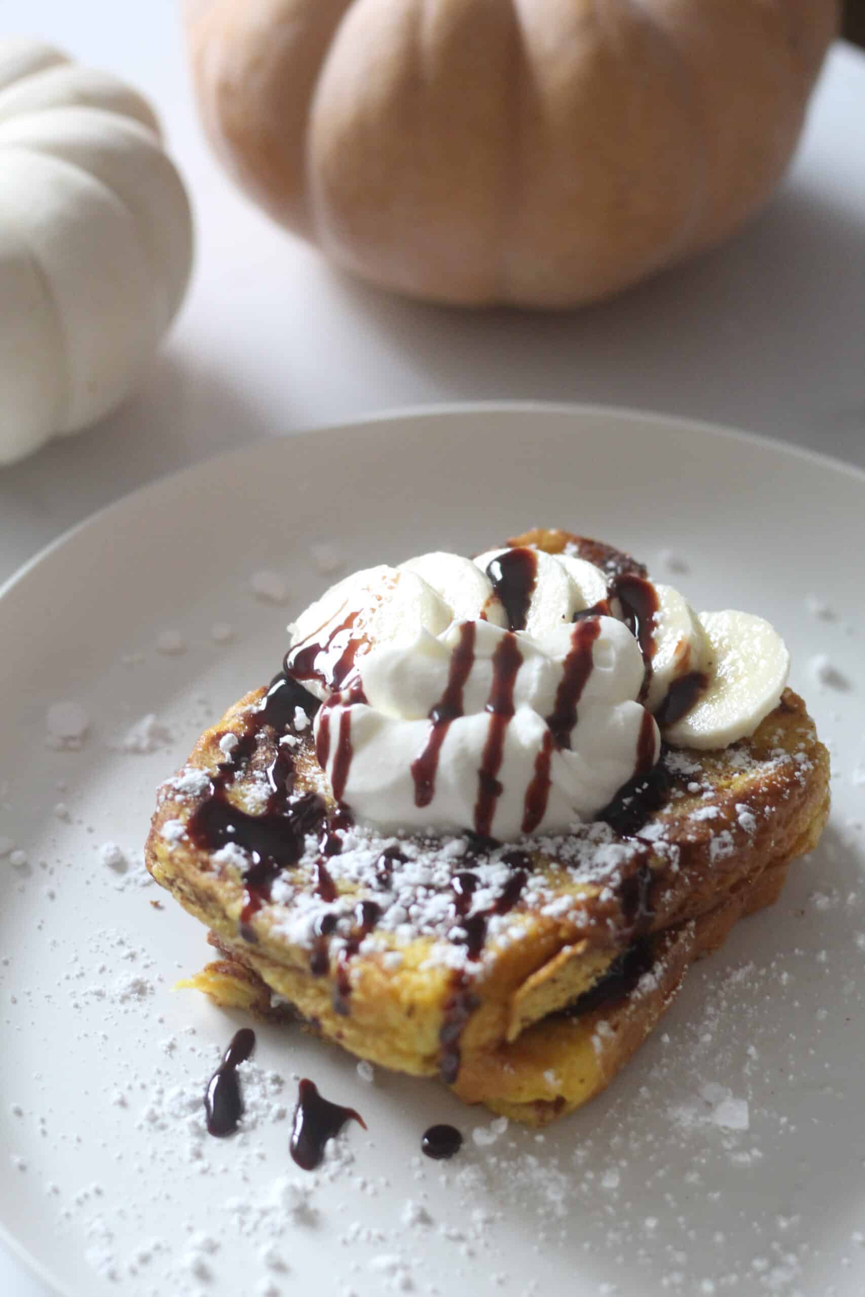Pumpkin French Toast with Date Syrup