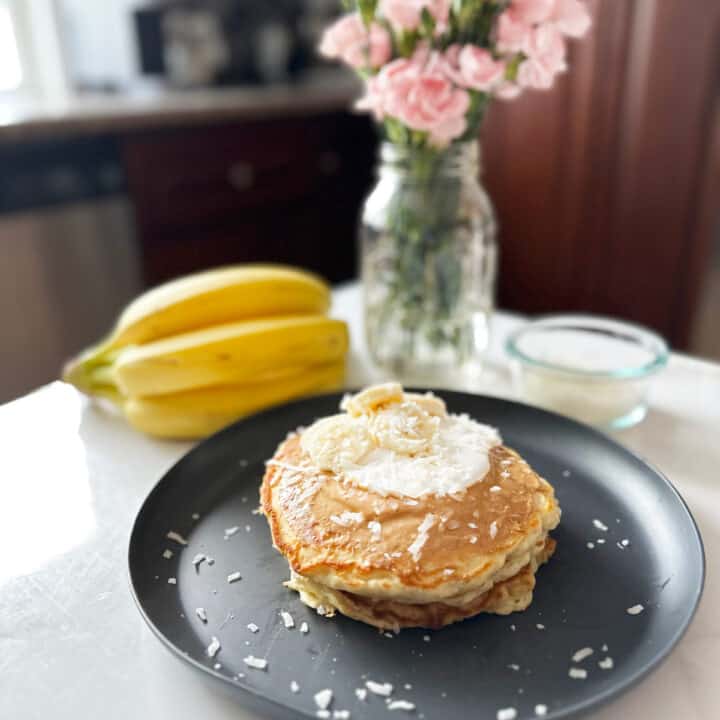 delicious peanut butter pancakes