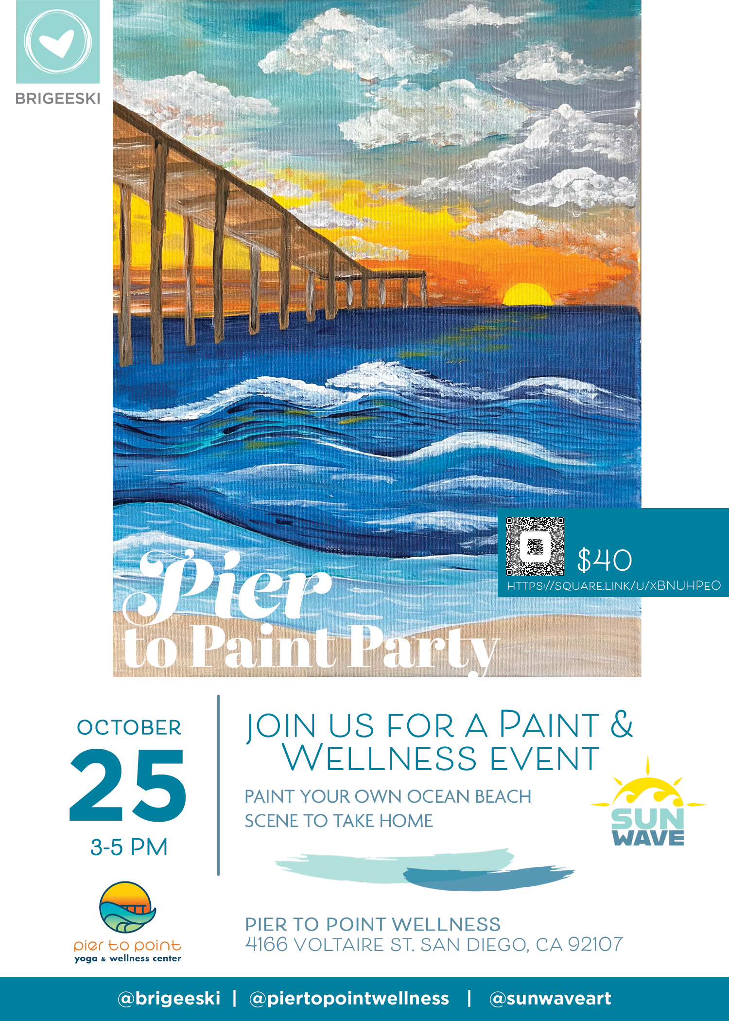 Pier to Paint Party in Ocean Beach, San Diego October 25, 2025