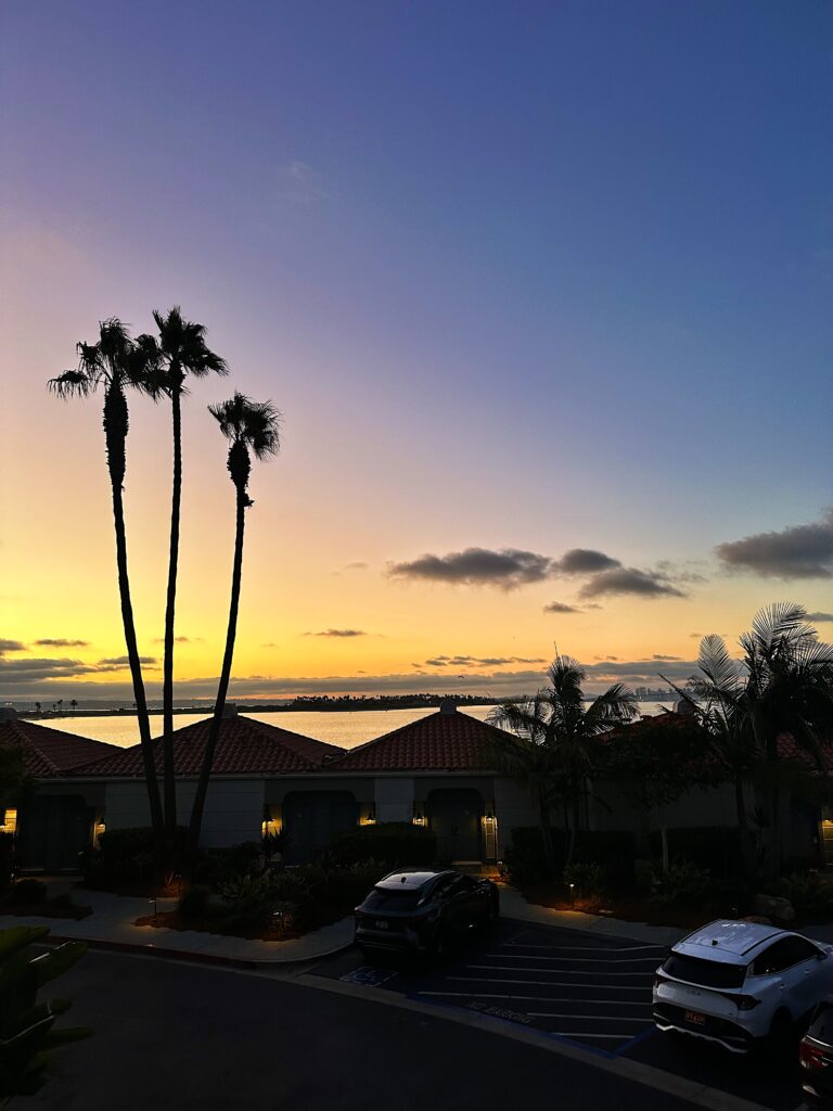 sunset in coronado