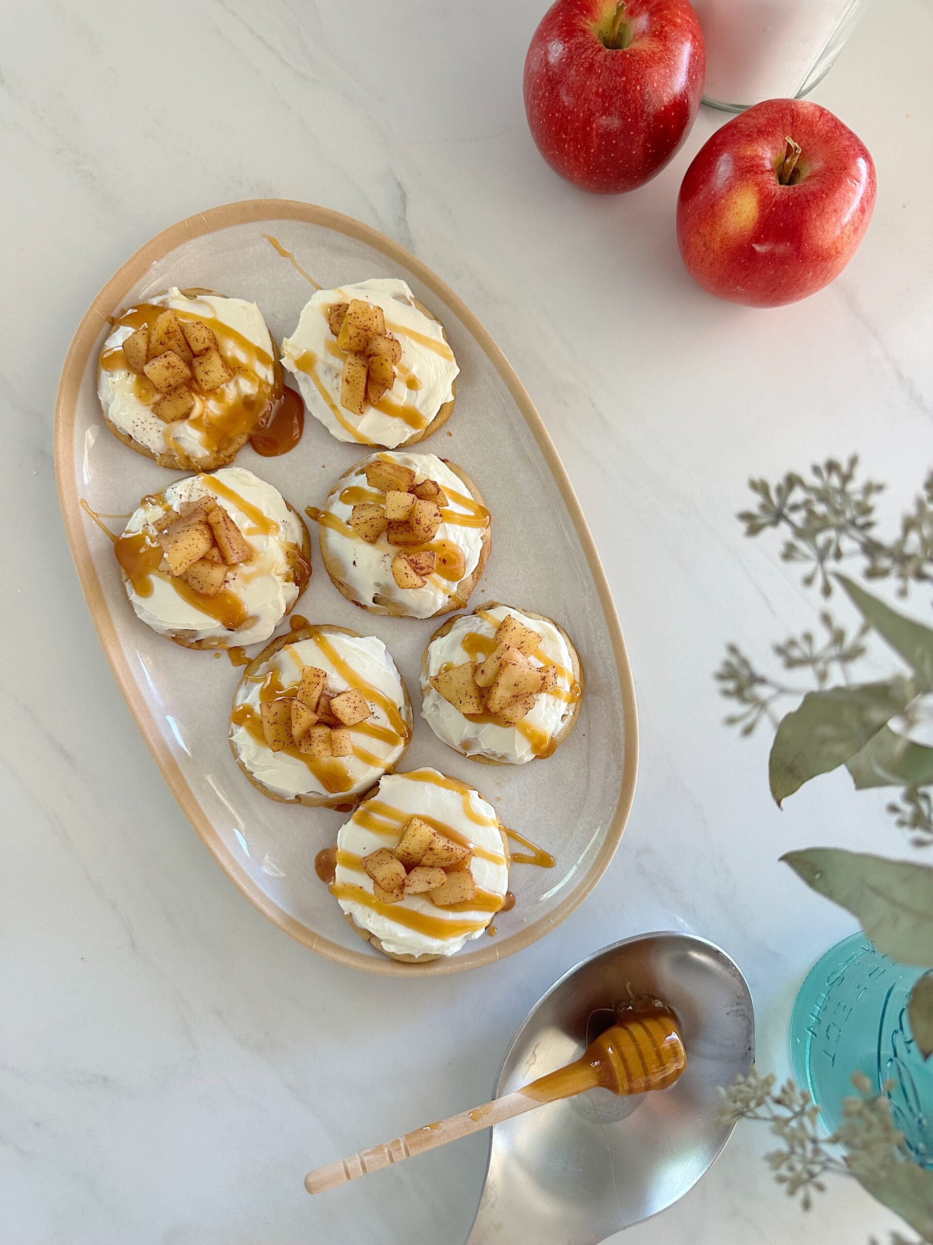 fall dessert with apples