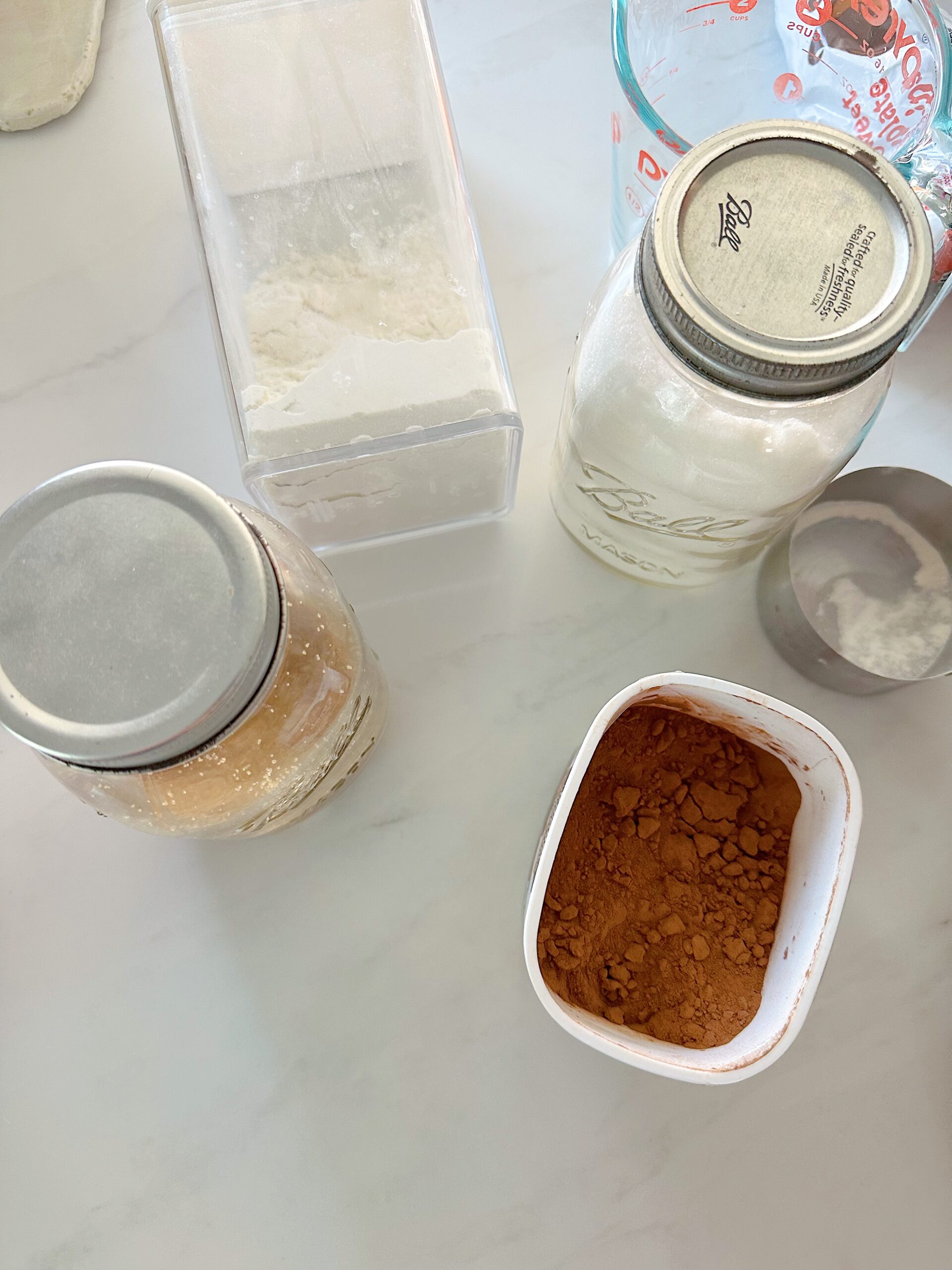 ingredients in a chocolate cake
