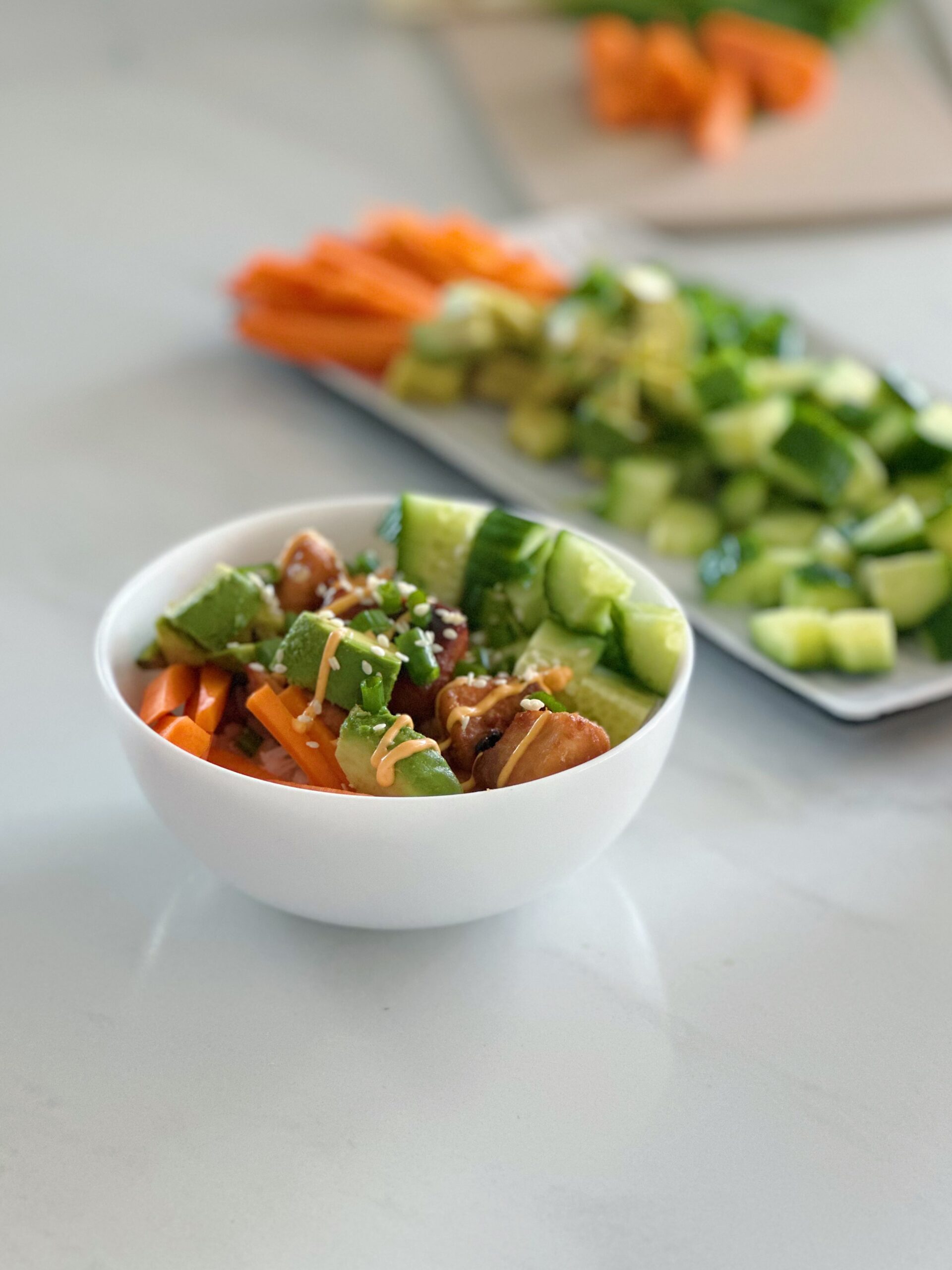 Air Fryer Salmon Bowls