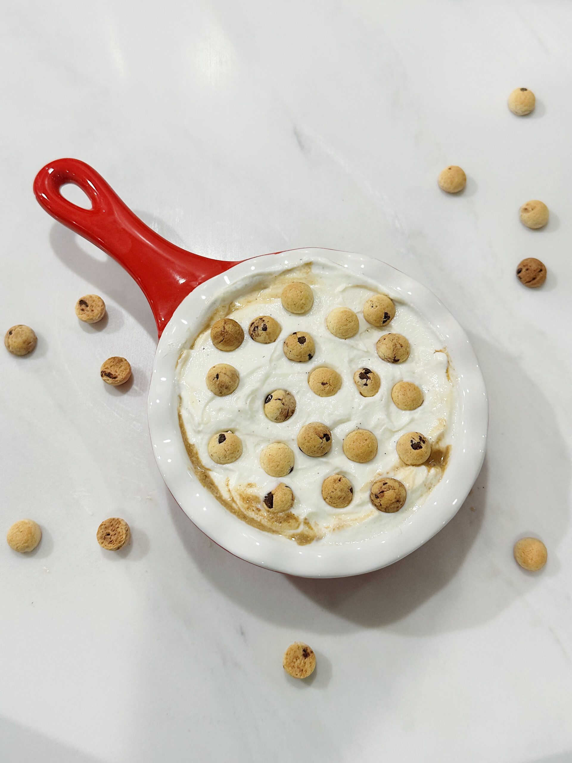 add cookies to the yogurt