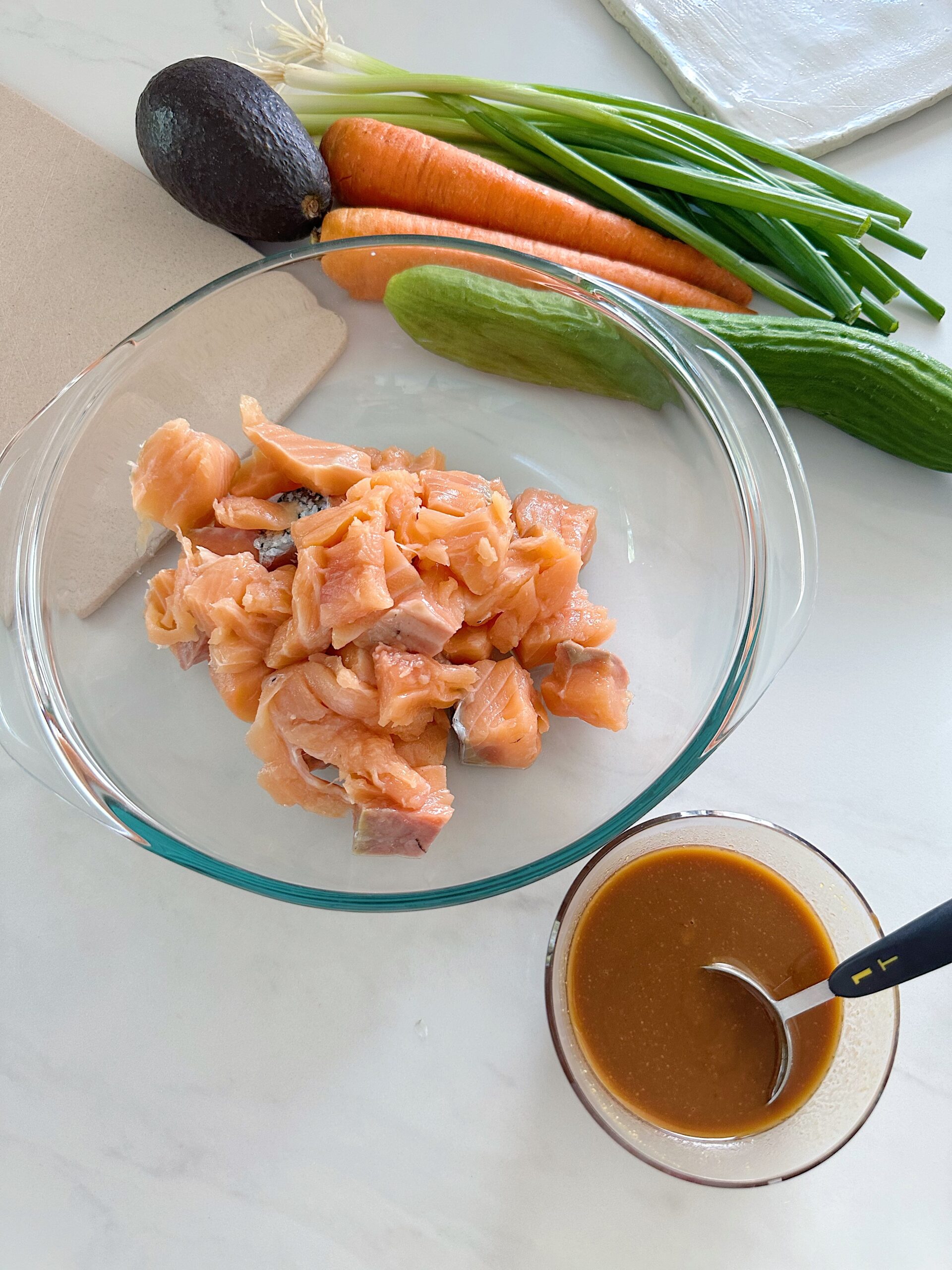 salmon and miso honey glaze