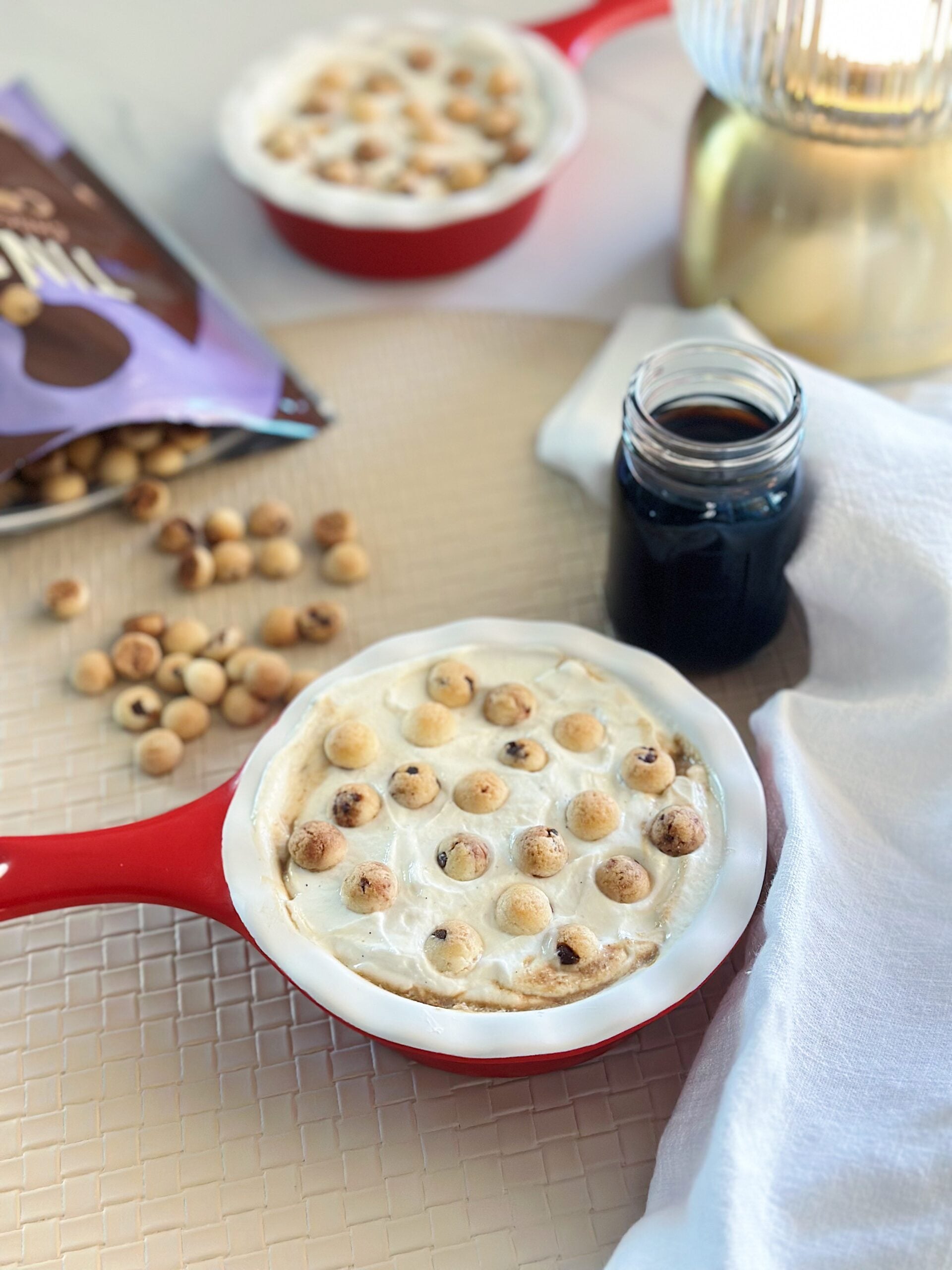 yogurt, cookies, cheesecake, coffee