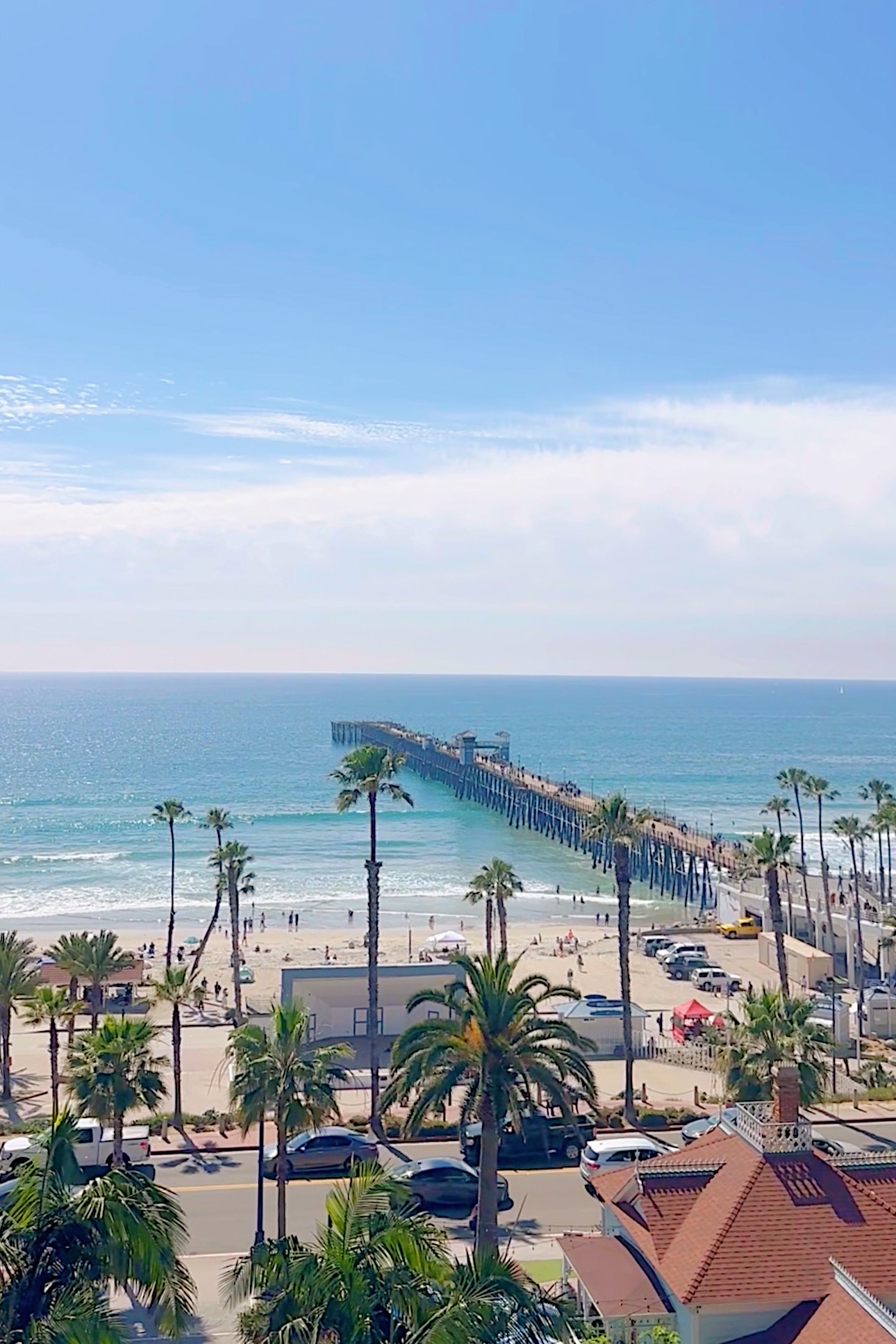 Oceanside Pier View from the Rooftop Bar
