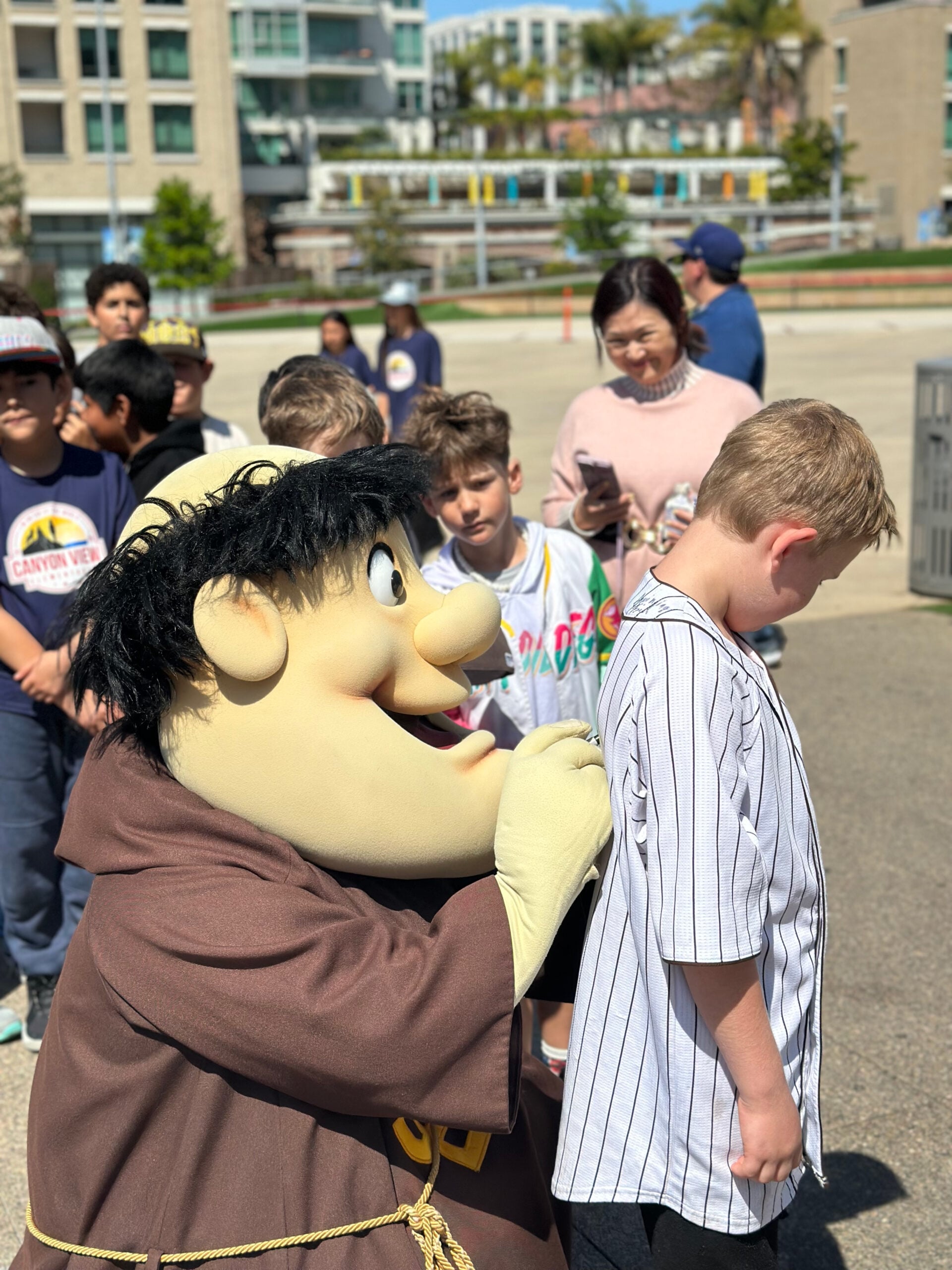Friar signing jersey