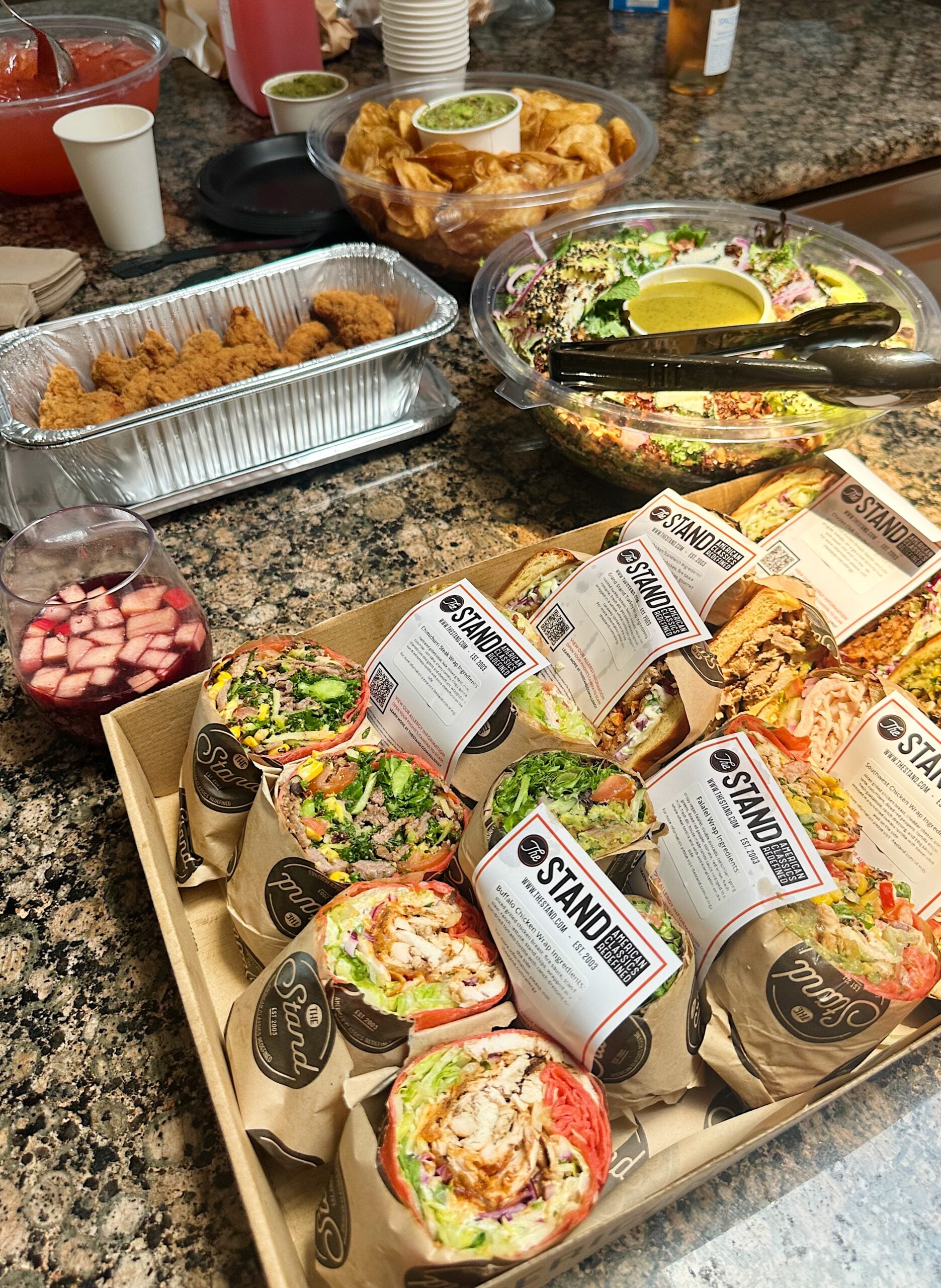 catering from the stand