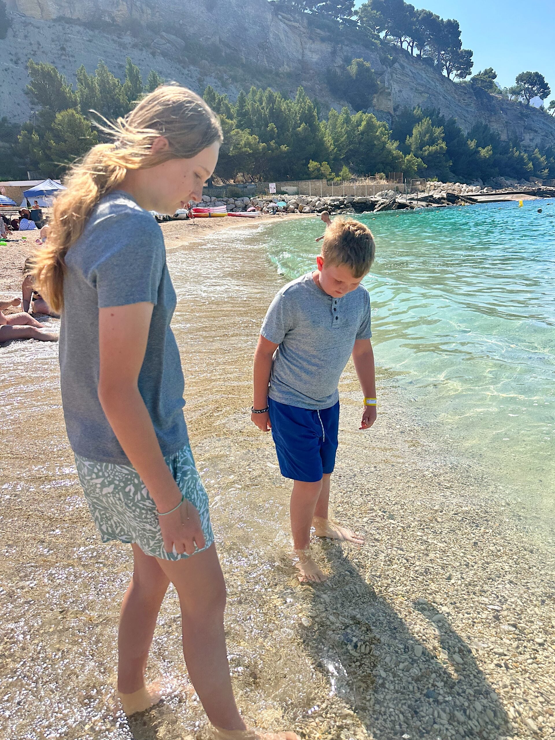 The beach at Cassis in France